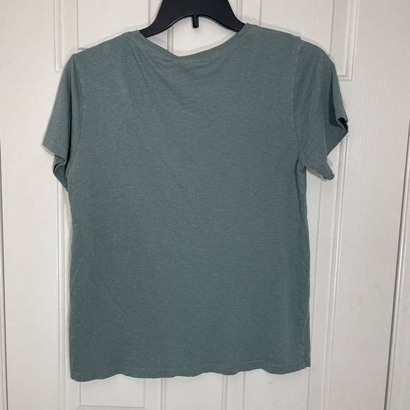 Jungmaven Ojai Hemp Organic Cotton Blend T Shirt Jade Green Womens M Made in USA - Picture 5 of 7
